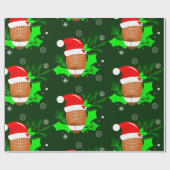 Papier Cadeau laide noël football sport xmas saint (Plat)