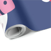 Papier Cadeau laide noël licorne santa claus (Coin rond)