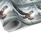 Papier Cadeau L'aigle en marche (Coin rond)