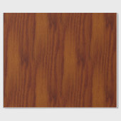 Papier Cadeau L'air de la texture du grain de bois de chêne chau (Plat)