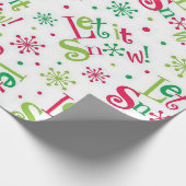 Papier Cadeau "Laisse-le neiger" (Coin)