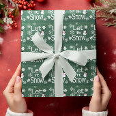 Papier Cadeau Laisse-le neiger