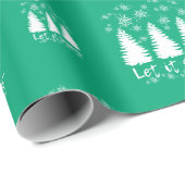 Papier Cadeau Laisse-le neiger (Coin rond)