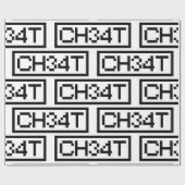 PAPIER CADEAU LAISSER CHAUFFER (Plat)