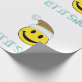 Papier Cadeau Laisser Neige Joyeux Visage (Coin)