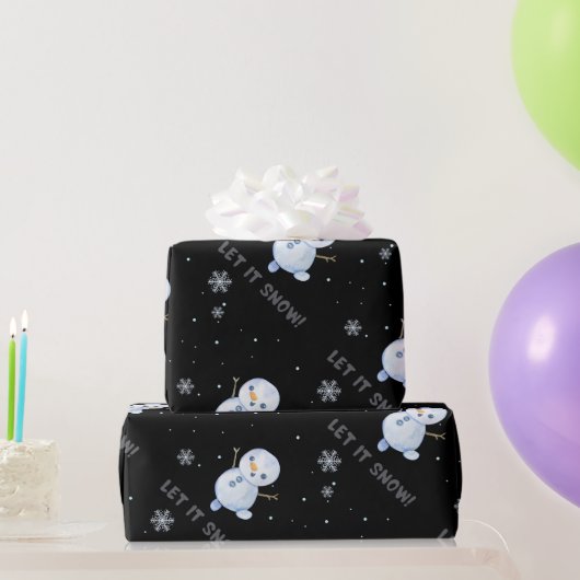 Papier Cadeau Laisser neiger (Cadeaux de fête)