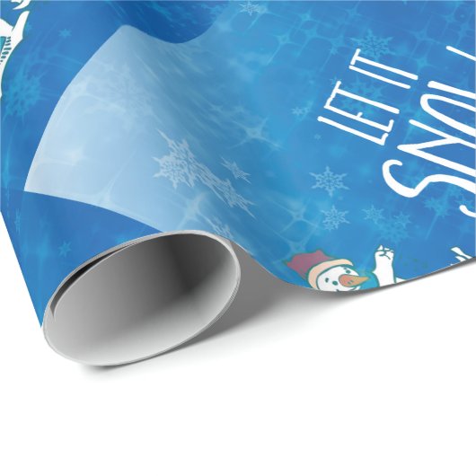 Papier Cadeau Laisser neiger (Coin rond)