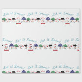 Papier Cadeau Laisser neiger (Plat)