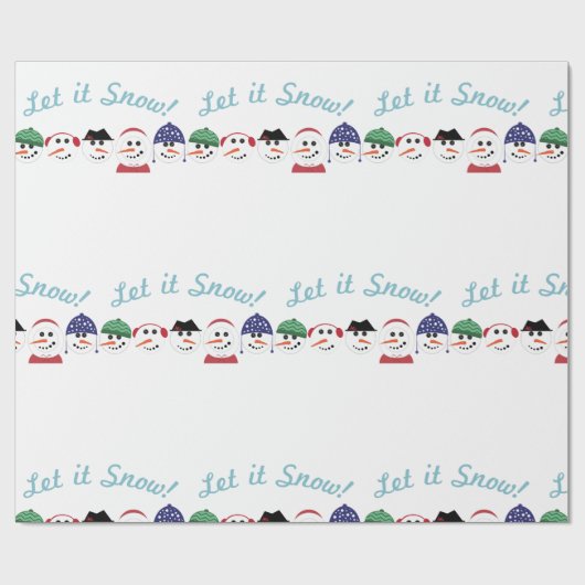 Papier Cadeau Laisser neiger (Plat)