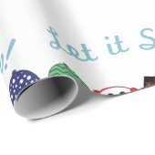 Papier Cadeau Laisser neiger (Coin rond)