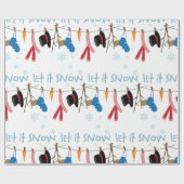 Papier Cadeau Laisser neiger (Plat)