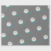 Papier Cadeau Laisser neiger Snowman (Plat)
