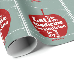 Papier Cadeau Laissez la nourriture être par la médecine Hippocr