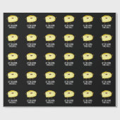 Papier Cadeau Laissez Le Gouda Times Roll Drôle Cheese Pun Dark  (Plat)