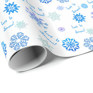 Papier Cadeau Laissez lui blanc comme neige
