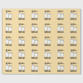 Papier Cadeau Lait Boire Lait (Plat)