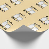 Papier Cadeau Lait Boire Lait (Coin)