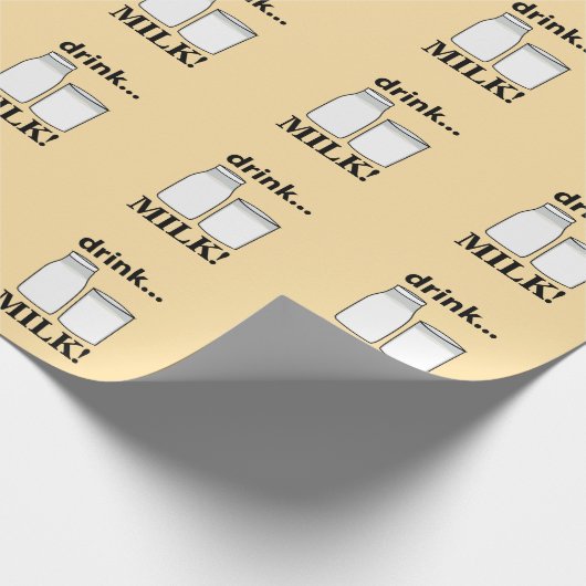 Papier Cadeau Lait Boire Lait (Coin)