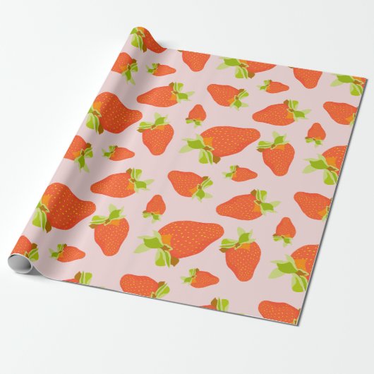 Papier Cadeau Lait de fraise (Déroulé)