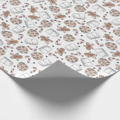 Papier Cadeau Lait et cookies (Coin)