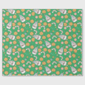 Papier Cadeau Lait Et Cookies Motif De Noël (Plat)