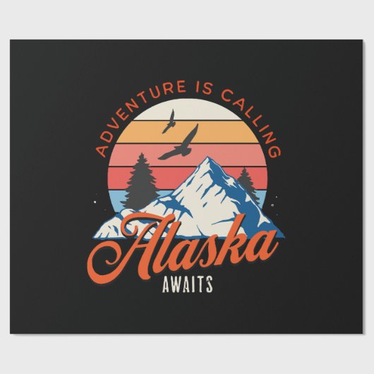 Papier Cadeau L'Alaska Attend ! (Plat)