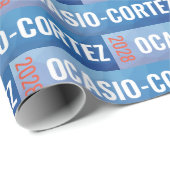 Papier Cadeau L'Alexandrie Ocasio-Cortez 2028 papiers (Coin rond)