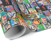 Papier Cadeau L'alphabet hébreu - alephbet (Coin rond)