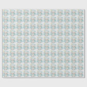 Papier Cadeau Lamb Cute Baby Pastel Motif d'aquarelle (Plat)