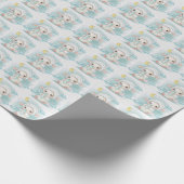 Papier Cadeau Lamb Cute Baby Pastel Motif d'aquarelle (Coin)