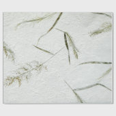 Papier Cadeau Lames minces de photo d'herbe de papier de riz (Plat)