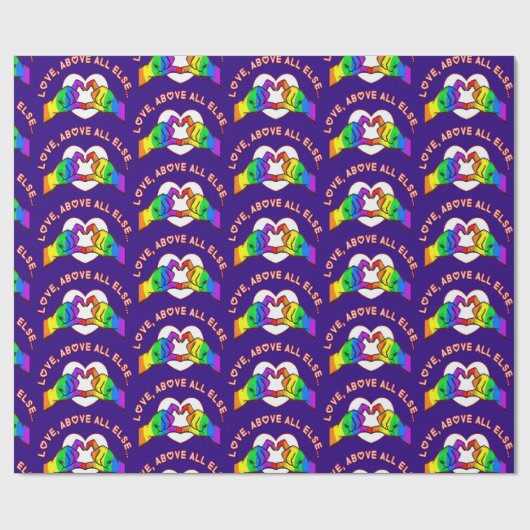 Papier Cadeau L'amour avant tout le reste (Plat)