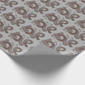 Papier Cadeau L'amour dans le style années 1960 (Coin)