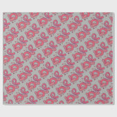 Papier Cadeau L'amour dans le style années 1960 (Plat)