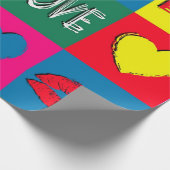 Papier Cadeau L'amour de l'art pop (Coin)