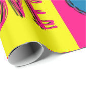 Papier Cadeau L'amour de l'art pop (Coin rond)