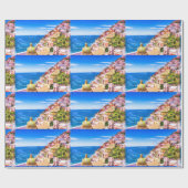 Papier Cadeau L'Amour De Positano Italie Papier Enveloppant (Plat)