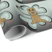 Papier Cadeau L'amour des chiots (Coin rond)