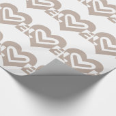 Papier Cadeau L'amour en gris (Coin)