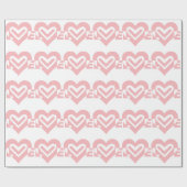 Papier Cadeau L'amour en rose (Plat)