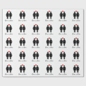 Papier Cadeau L'amour est amour (les femmes) + Coeur (Plat)