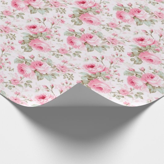 Papier Cadeau L'Amour Est Comme Un Rose (Coin)