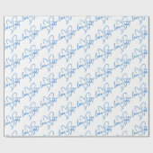 Papier Cadeau L'amour et la typographie de la lumière Heureux Ha (Plat)