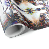 Papier Cadeau L'amour n'est pas un mur, c'est un pont (Coin rond)