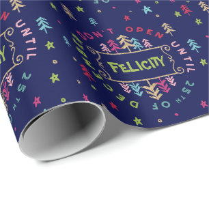 Papier Cadeau L'amusement et colorés de fête ne s'ouvrent pas