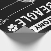 Papier Cadeau L'Anatomie D'Un Chien Beagle (Coin)