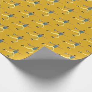 Papier Cadeau Lancement de Discus