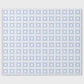 Papier Cadeau Lancer de cerceaux Cercles entrelacés bleu et viol (Plat)