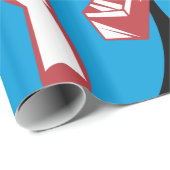 Papier Cadeau Lancer le plombier (Coin rond)