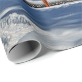 Papier Cadeau Landscapemountain,ski,snow,winter,active,air,cold, (Coin rond)